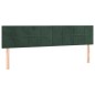 vidaXL Cabecero con LED de terciopelo verde oscuro 180x5x78/88 cm vidaXL Cabecero con LED de terciopelo verde oscuro 180x5x78/88 cm