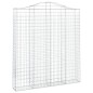 vidaXL Cestas de gaviones 5 uds forma de arco hierro 200x30x220/240 cm vidaXL Cestas de gaviones 5 uds forma de arco hierro 200x30x220/240 cm