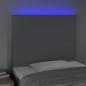 vidaXL Cabecero con luces LED tela gris claro 90x5x118/128 cm vidaXL Cabecero con luces LED tela gris claro 90x5x118/128 cm