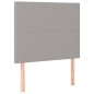 vidaXL Cabecero con luces LED tela gris claro 90x5x118/128 cm vidaXL Cabecero con luces LED tela gris claro 90x5x118/128 cm