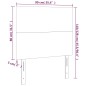 vidaXL Cabecero con luces LED tela gris claro 90x5x118/128 cm vidaXL Cabecero con luces LED tela gris claro 90x5x118/128 cm