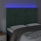 vidaXL Cabecero con luces LED terciopelo verde oscuro 144x5x118/128 cm vidaXL Cabecero con luces LED terciopelo verde oscuro 144x5x118/128 cm