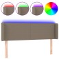 vidaXL Cabecero con LED de tela gris taupe 147x16x78/88 cm vidaXL Cabecero con LED de tela gris taupe 147x16x78/88 cm