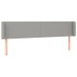 vidaXL Cabecero con LED de tela gris claro 183x16x78/88 cm vidaXL Cabecero con LED de tela gris claro 183x16x78/88 cm