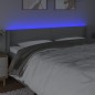 vidaXL Cabecero con LED de tela gris claro 183x16x78/88 cm vidaXL Cabecero con LED de tela gris claro 183x16x78/88 cm