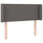 vidaXL Cabecero con LED cuero sintético gris 93x16x78/88 cm vidaXL Cabecero con LED cuero sintético gris 93x16x78/88 cm