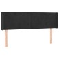 vidaXL Cabecero con LED de terciopelo negro 147x16x78/88 cm vidaXL Cabecero con LED de terciopelo negro 147x16x78/88 cm