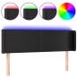 vidaXL Cabecero con LED cuero sintético negro 147x16x78/88 cm vidaXL Cabecero con LED cuero sintético negro 147x16x78/88 cm