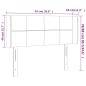 vidaXL Cabecero con LED de tela azul 93x16x78/88 cm vidaXL Cabecero con LED de tela azul 93x16x78/88 cm