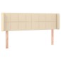 vidaXL Cabecero con LED de tela crema 147x16x78/88 cm vidaXL Cabecero con LED de tela crema 147x16x78/88 cm
