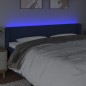 vidaXL Cabecero con LED de tela azul 203x16x78/88 cm vidaXL Cabecero con LED de tela azul 203x16x78/88 cm
