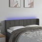 vidaXL Cabecero con LED de terciopelo gris oscuro 147x16x78/88 cm vidaXL Cabecero con LED de terciopelo gris oscuro 147x16x78/88 cm