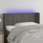 vidaXL Cabecero con LED de terciopelo gris oscuro 103x16x78/88 cm vidaXL Cabecero con LED de terciopelo gris oscuro 103x16x78/88 cm