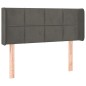 vidaXL Cabecero con LED de terciopelo gris oscuro 103x16x78/88 cm vidaXL Cabecero con LED de terciopelo gris oscuro 103x16x78/88 cm