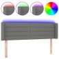 vidaXL Cabecero con LED de tela gris oscuro 147x16x78/88 cm vidaXL Cabecero con LED de tela gris oscuro 147x16x78/88 cm