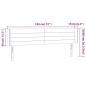 vidaXL Cabecero con LED de tela azul 183x16x78/88 cm vidaXL Cabecero con LED de tela azul 183x16x78/88 cm