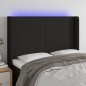 vidaXL Cabecero con LED de tela negro 147x16x118/128 cm vidaXL Cabecero con LED de tela negro 147x16x118/128 cm
