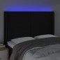 vidaXL Cabecero con LED de tela negro 147x16x118/128 cm vidaXL Cabecero con LED de tela negro 147x16x118/128 cm