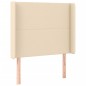 vidaXL Cabecero con LED de tela color crema 103x16x118/128 cm vidaXL Cabecero con LED de tela color crema 103x16x118/128 cm