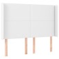 vidaXL Cabecero con LED cuero sintético blanco 147x16x118/128 cm vidaXL Cabecero con LED cuero sintético blanco 147x16x118/128 cm