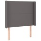 vidaXL Cabecero con LED cuero sintético gris 93x16x118/128cm vidaXL Cabecero con LED cuero sintético gris 93x16x118/128cm