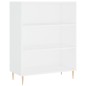 vidaXL Aparador alto madera contrachapada blanco 69,5x34x180 cm vidaXL Aparador alto madera contrachapada blanco 69,5x34x180 cm