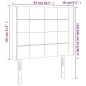 vidaXL Cabecero con LED de tela azul 83x16x118/128 cm vidaXL Cabecero con LED de tela azul 83x16x118/128 cm