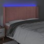 vidaXL Cabecero con LED de terciopelo rosa 183x16x118/128 cm vidaXL Cabecero con LED de terciopelo rosa 183x16x118/128 cm