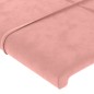 vidaXL Cabecero con LED de terciopelo rosa 183x16x118/128 cm vidaXL Cabecero con LED de terciopelo rosa 183x16x118/128 cm