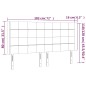 vidaXL Cabecero con LED de terciopelo rosa 183x16x118/128 cm vidaXL Cabecero con LED de terciopelo rosa 183x16x118/128 cm