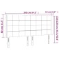 vidaXL Cabecero con LED de terciopelo rosa 163x16x118/128 cm vidaXL Cabecero con LED de terciopelo rosa 163x16x118/128 cm