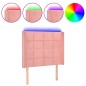 vidaXL Cabecero con LED de terciopelo rosa 93x16x118/128 cm vidaXL Cabecero con LED de terciopelo rosa 93x16x118/128 cm