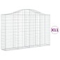 vidaXL Cestas gaviones 11 uds forma de arco hierro 200x30x120/140 cm vidaXL Cestas gaviones 11 uds forma de arco hierro 200x30x120/140 cm