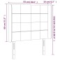 vidaXL Cabecero con LED de terciopelo rosa 93x16x118/128 cm vidaXL Cabecero con LED de terciopelo rosa 93x16x118/128 cm