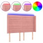 vidaXL Cabecero con LED de terciopelo rosa 147x16x118/128 cm