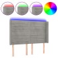 vidaXL Cabecero con LED de terciopelo gris claro 147x16x118/128 cm vidaXL Cabecero con LED de terciopelo gris claro 147x16x118/128 cm