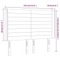 vidaXL Cabecero con LED de terciopelo gris claro 147x16x118/128 cm vidaXL Cabecero con LED de terciopelo gris claro 147x16x118/128 cm