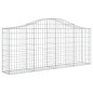 vidaXL Cestas de gaviones 13 uds forma de arco hierro 200x30x80/100 cm vidaXL Cestas de gaviones 13 uds forma de arco hierro 200x30x80/100 cm