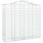 vidaXL Cestas de gaviones 4 uds forma de arco hierro 200x50x180/200 cm vidaXL Cestas de gaviones 4 uds forma de arco hierro 200x50x180/200 cm
