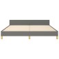 vidaXL Estructura de cama con cabecero tela gris oscuro 180x200 cm vidaXL Estructura de cama con cabecero tela gris oscuro 180x200 cm