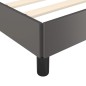 vidaXL Estructura de cama con cabecero cuero sintético gris 200x200 cm vidaXL Estructura de cama con cabecero cuero sintético gris 200x200 cm
