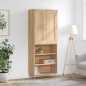 vidaXL Aparador alto madera contrachapada color roble 69,5x34x180 cm vidaXL Aparador alto madera contrachapada color roble 69,5x34x180 cm