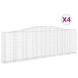 vidaXL Cestas de gaviones 4 uds forma de arco hierro 400x30x120/140 cm vidaXL Cestas de gaviones 4 uds forma de arco hierro 400x30x120/140 cm