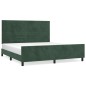 vidaXL Estructura cama con cabecero terciopelo verde oscuro 180x200 cm vidaXL Estructura cama con cabecero terciopelo verde oscuro 180x200 cm