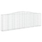 vidaXL Cestas de gaviones 15 uds forma de arco hierro 400x30x120/140cm vidaXL Cestas de gaviones 15 uds forma de arco hierro 400x30x120/140cm