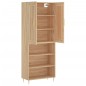 vidaXL Aparador alto madera contrachapada color roble 69,5x34x180 cm vidaXL Aparador alto madera contrachapada color roble 69,5x34x180 cm