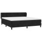 vidaXL Cama box spring con colchón terciopelo negro 180x200 cm vidaXL Cama box spring con colchón terciopelo negro 180x200 cm