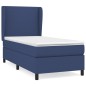 vidaXL Cama box spring con colchón tela azul 100x200 cm vidaXL Cama box spring con colchón tela azul 100x200 cm