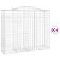 vidaXL Cestas de gaviones 4 uds forma de arco hierro 200x50x160/180 cm vidaXL Cestas de gaviones 4 uds forma de arco hierro 200x50x160/180 cm