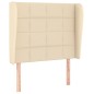 vidaXL Cama box spring con colchón tela color crema 100x200 cm vidaXL Cama box spring con colchón tela color crema 100x200 cm